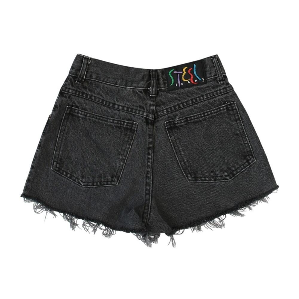 Vintage 90s Black Distressed Shorts